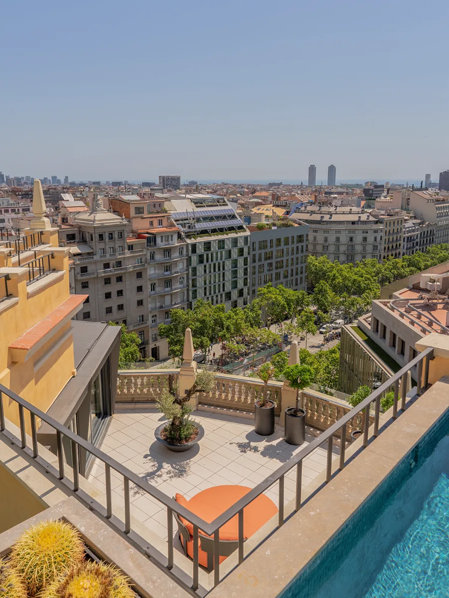 Fotografía inmobiliaria de ático en Passeig de Gràcia, Barcelona